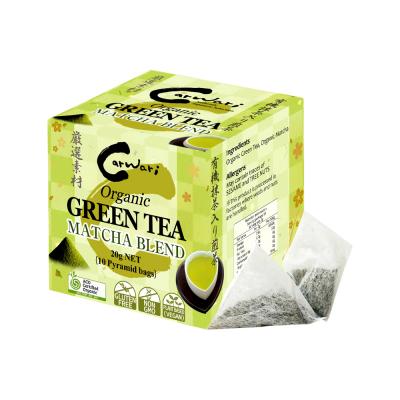 Carwari Organic Green Tea Matcha Blend x 10 Pyramid Bags